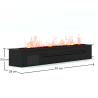 Buy Decorative Electric Fireplace with Water Vapor Flame - 50 cm Black 61519 in the Europe