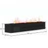 Buy Decorative Electric Fireplace with Water Vapor Flame - 100 cm Black 61523 at MyFaktory