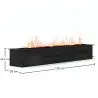 Buy Decorative Electric Fireplace with Water Vapor Flame - 120 cm Black 61524 at MyFaktory