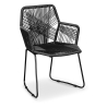 Buy Tropical Garden armchair - Black Legs Black 58538 at MyFaktory