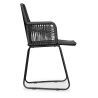 Buy Tropical Garden armchair - Black Legs Black 58538 home delivery