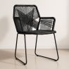 Buy Tropical Garden armchair - Black Legs Black 58538 - prices