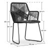 Buy Tropical Garden armchair - Black Legs Black 58538 in the Europe