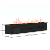 Buy Decorative Electric Fireplace with Water Vapor Flame - 150 cm Black 61526 - in the EU