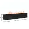Buy Decorative Electric Fireplace with Water Vapor Flame - 150 cm Black 61526 at MyFaktory