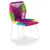Buy Tropical Garden chair - White Legs Multicolour 58534 home delivery