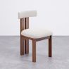 Buy Set Dining Table Round with 6 Wooden Chairs - Minimalist Design - Poler Walnut 61551 in the Europe