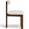 Buy Set Dining Table Round with 6 Wooden Chairs - Minimalist Design - Poler Walnut 61551 at MyFaktory