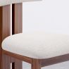 Buy Set Dining Table Round with 6 Wooden Chairs - Minimalist Design - Poler Walnut 61551 - in the EU