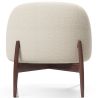 Buy Upholstered Curved Scandinavian Design Armchair - Declere White 61546 - in the EU