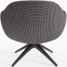 Buy Upholstered Curved Design Contemporary Style Armchair - Eireen Dark grey 61544 in the Europe