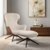 Buy Contemporary Style Upholstered Armchair with Footrest - Franka Light grey 61542 - prices