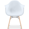 Buy Dining Chair Scandinavian Design - Wooden Legs - Skandiva White 61552 - in the EU