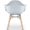 Buy Dining Chair Scandinavian Design - Wooden Legs - Skandiva White 61552 home delivery