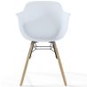 Buy Dining Chair Scandinavian Design - Wooden Legs - Skandiva White 61552 - in the EU