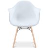 Buy Dining Chair Scandinavian Design - Wooden Legs - Skandiva White 61552 - in the EU
