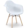 Buy Dining Chair Scandinavian Design - Wooden Legs - Skandiva White 61552 - prices