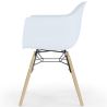 Buy Dining Chair Scandinavian Design - Wooden Legs - Skandiva White 61552 - in the EU
