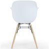 Buy Dining Chair Scandinavian Design - Wooden Legs - Skandiva White 61552 - prices