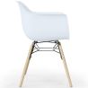 Buy Dining Chair Scandinavian Design - Wooden Legs - Skandiva White 61552 with a guarantee