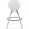 Buy Bar Stool Scandinavian Design - Wooden Legs - Skandiva Black 61553 - in the EU