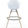 Buy Bar Stool Scandinavian Design - Wooden Legs - Skandiva White 61553 - in the EU