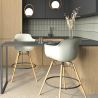 Buy Bar Stool Scandinavian Design - Wooden Legs - Skandiva White 61553 - prices