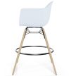 Buy Bar Stool Scandinavian Design - Wooden Legs - Skandiva White 61553 with a guarantee