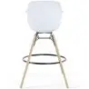 Buy Bar Stool Scandinavian Design - Wooden Legs - Skandiva Black 61553 - in the EU