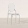 Buy Pack of 2 Dining Chairs Transparent - Victoria Ghost Style Transparent 61554 at MyFaktory