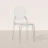 Buy Pack of 2 Dining Chairs Transparent - Victoria Ghost Style Transparent 61554 home delivery