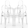 Buy Pack of 4 Dining Chairs Transparent - Victoria Ghost Style Transparent 61555 - in the EU