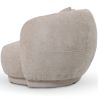 Buy Curved Contemporary Style Design Sofa Upholstered in Chenille - Onda Beige 61557 with a guarantee