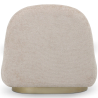 Buy Curved Contemporary Style Design Armchair Upholstered in Chenille - Nuiba Beige 61558 with a guarantee