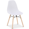 Buy Dining Chair - Scandinavian Design - Wooden Legs - Lumi White 61559 in the Europe