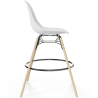 Buy Scandinavian Design Bar Stool - Wooden Legs - Lumi White 61560 - prices