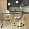 Buy Scandinavian Design Bar Stool - Wooden Legs - Lumi White 61560 - prices