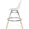 Buy Scandinavian Design Bar Stool - Wooden Legs - Lumi White 61560 home delivery