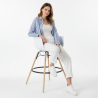 Buy Pack of 2 Bar Stools Scandinavian Design - Wooden Legs - Skandiva White 61562 at MyFaktory
