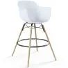 Buy Bar Stool - Scandinavian Design - Wooden Legs - Pack of 2 - Skandiva White 61562 with a guarantee