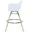 Buy Bar Stool - Scandinavian Design - Wooden Legs - Pack of 2 - Skandiva White 61562 - in the EU