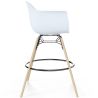 Buy Bar Stool - Scandinavian Design - Wooden Legs - Pack of 2 - Skandiva White 61562 in the Europe