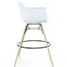 Buy Bar Stool - Scandinavian Design - Wooden Legs - Pack of 2 - Skandiva White 61562 home delivery