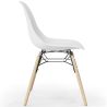 Buy Dining Chair - Scandinavian Design - Wooden Legs - Pack of 2 - Lumi White 61564 at MyFaktory