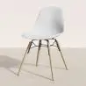 Buy Dining Chair - Scandinavian Design - Wooden Legs - Pack of 2 - Lumi White 61564 - in the EU