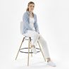 Buy Bar Stool - Scandinavian Design - Wooden Legs - Pack of 2 - Lumi White 61565 at MyFaktory