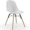 Buy Dining Chair - Scandinavian Design - Wooden Legs - Pack of 4 - Lumi White 61566 in the Europe