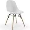 Buy Dining Chair - Scandinavian Design - Wooden Legs - Pack of 4 - Lumi White 61566 in the Europe
