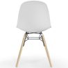 Buy Dining Chair - Scandinavian Design - Wooden Legs - Pack of 4 - Lumi White 61566 at MyFaktory