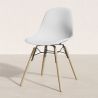 Buy Dining Chair - Scandinavian Design - Wooden Legs - Pack of 4 - Lumi White 61566 - in the EU